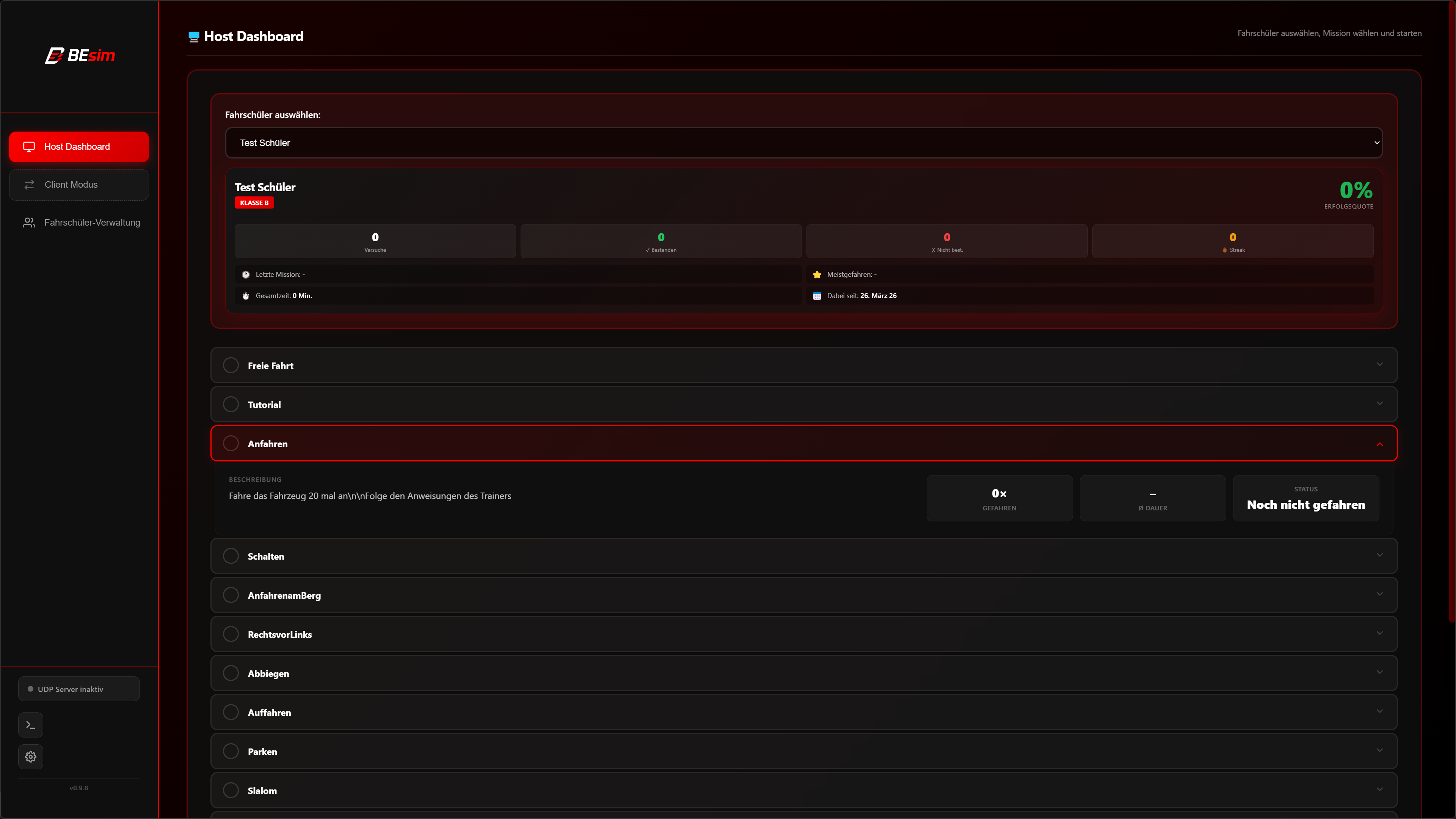 BEsim Host Dashboard