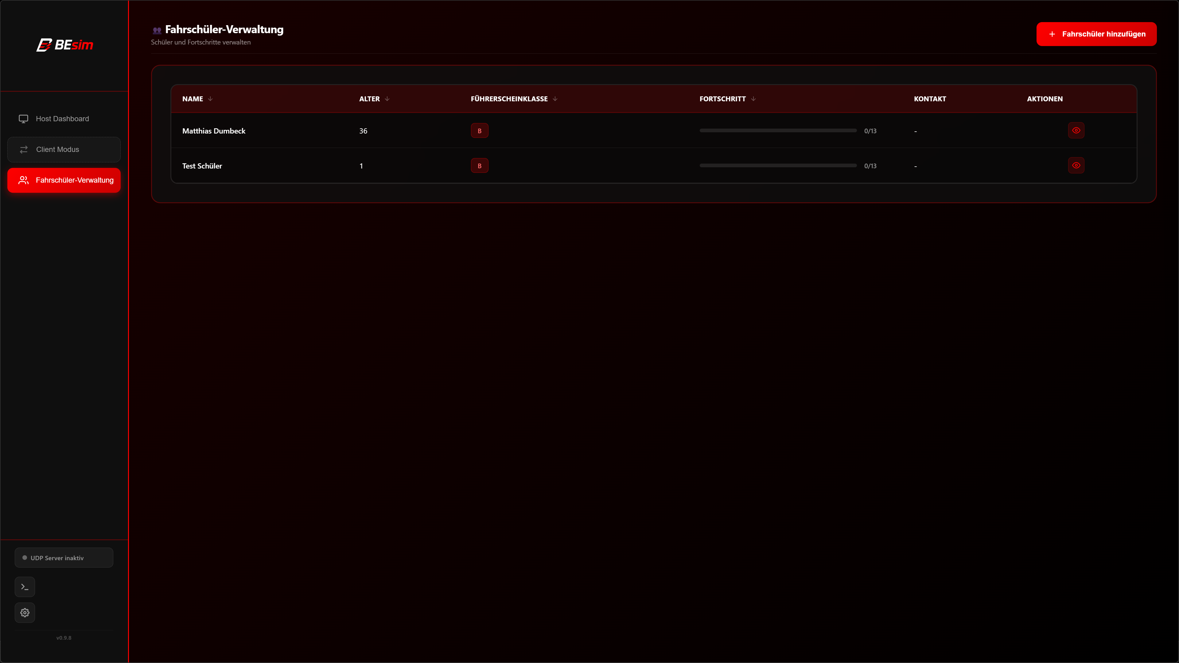 Fahrschüler-Verwaltung